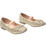 Girl's Mary Jane Glitter Elastic Strap Flat Shoes