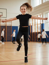 Active Star Girls Activewear High Waist Gym Black Leggings