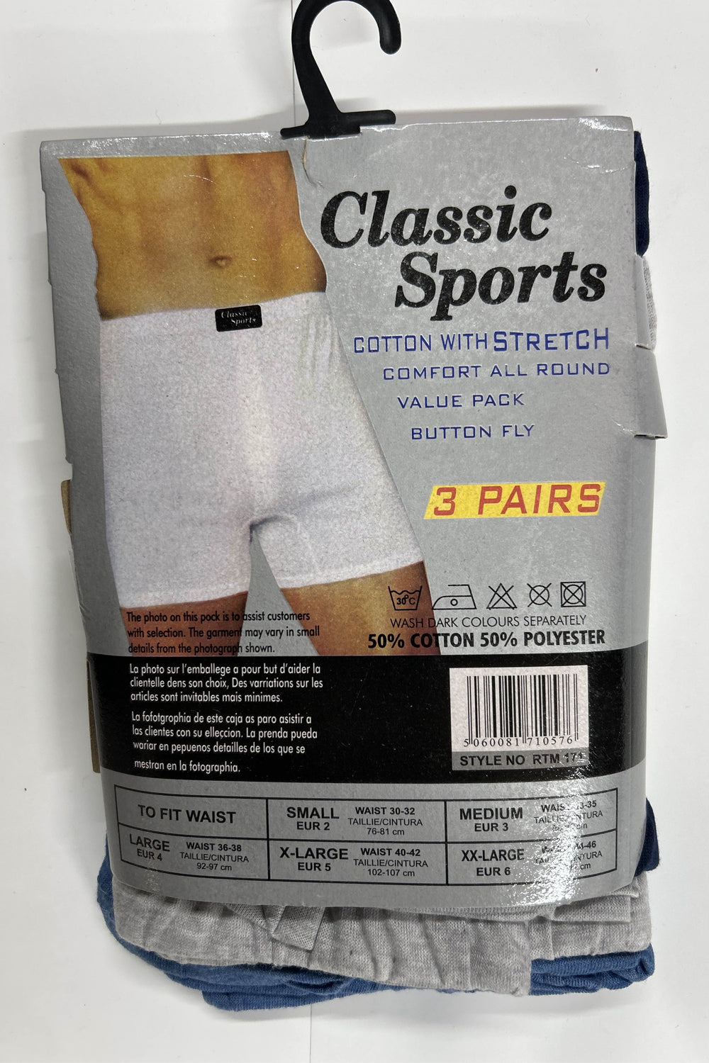 Active Star 3-Pack Cotton Stretch Boxer Shorts