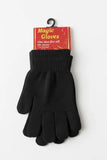 Active Star Adult Jet Black Magic Stretch Winter Gloves