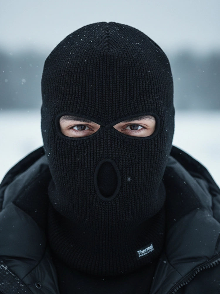 Active Star Black Thermal Headgear 3-Hole Balaclava