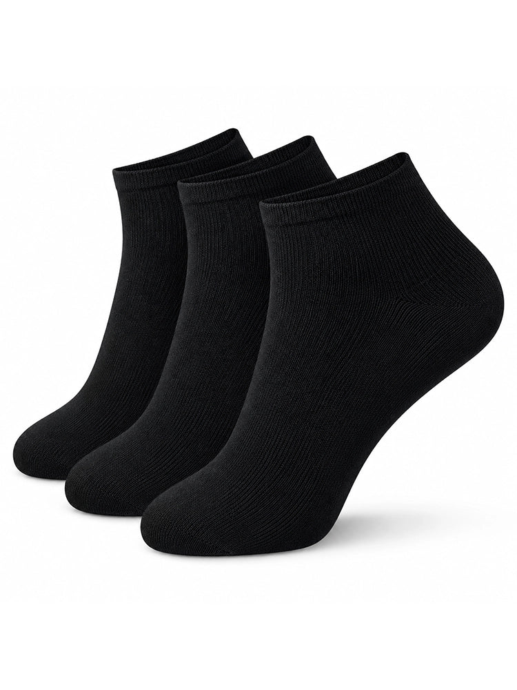 Classic Ladies Trainer Black Socks Pack of 3 Pairs