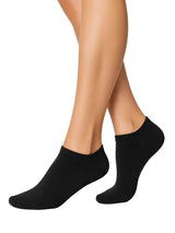 Classic Ladies Trainer Black Socks Pack of 3 Pairs