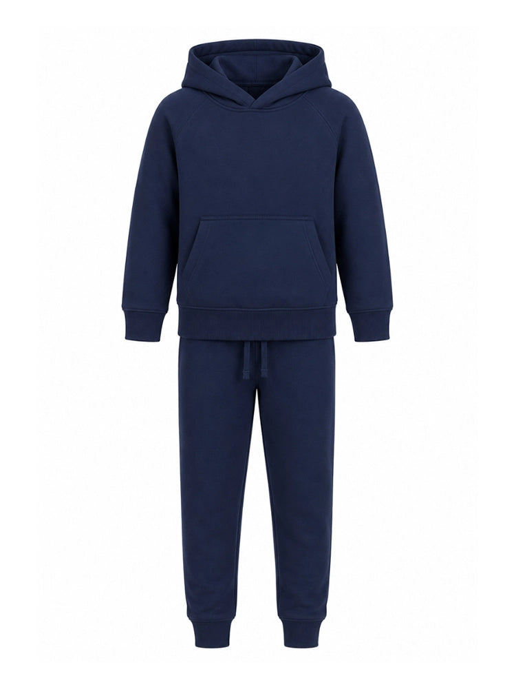 Active Star Kids Navy Pullover Hoodie Tracksuit