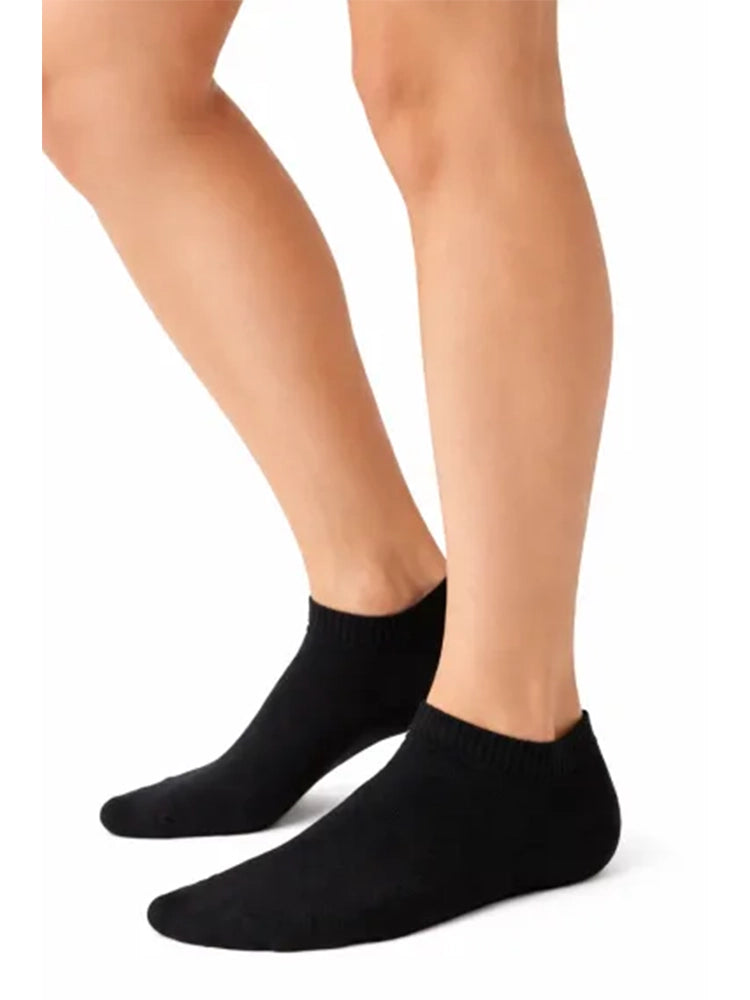 Ladies Bamboo Trainer Socks Black Pack of 3 Pairs