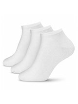 Active Star Ladies Bamboo Trainer White Socks Pack of 3 Pairs
