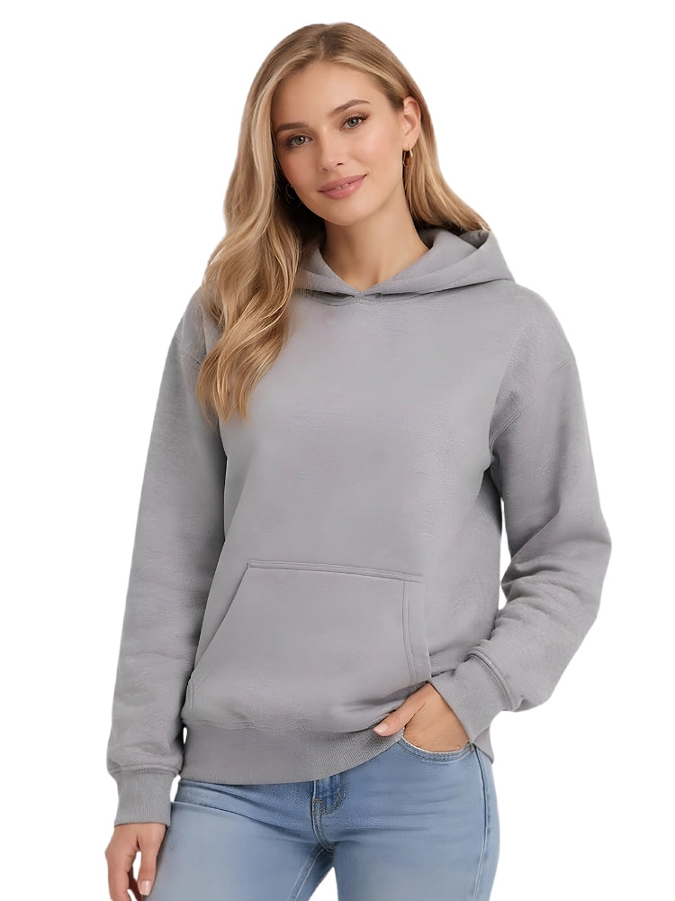 Active Star Ladies Pullover Hoodie Cloud Grey