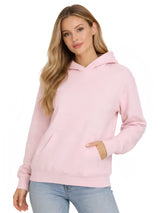 Active Star Ladies Pullover Rose Pink Hoodie