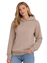Active Star Ladies Pullover Taupe Hoodie