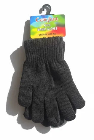 Active Star Adult Jet Black Magic Stretch Winter Gloves