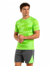 Active Star Men’s Light Mint & Charcoal Activewear T Shirt & Shorts Set
