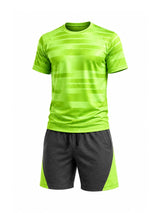 Active Star Men’s Light Mint & Charcoal Activewear T Shirt & Shorts Set