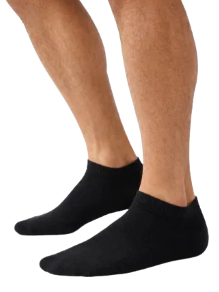 Men’s Bamboo Trainer Socks Black Pack of 3 Pairs