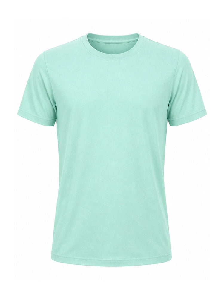 Active Star Men’s Crew Neck Half Sleeve T Shirt Mint Green