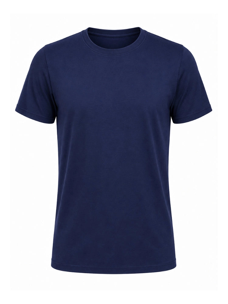 Active Star Men’s Crew Neck Half Sleeve T Shirt Navy