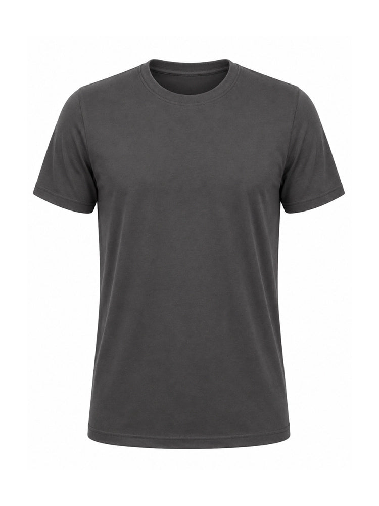 Active Star Men’s Crew Neck Half Sleeve T Shirt Charcoal