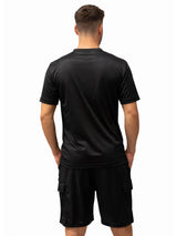 Active Star Men’s Dark Grey Activewear Set With 4-Pocket Shorts