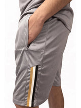 Active Star Men’s Light Grey Lightweight Training T Shirt & Shorts Set