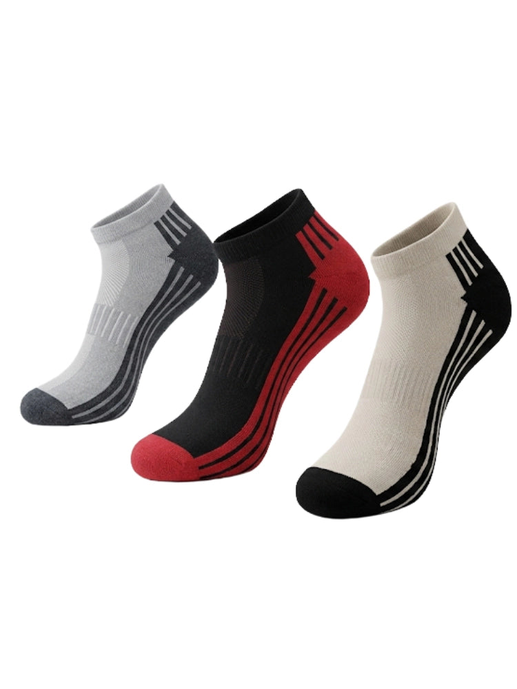 Men's Trainer Stripe Design Socks (Pack of 3 Pair)
