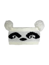 Active Star White Panda Face Knitted Headband