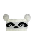 Active Star White Panda Face Knitted Headband