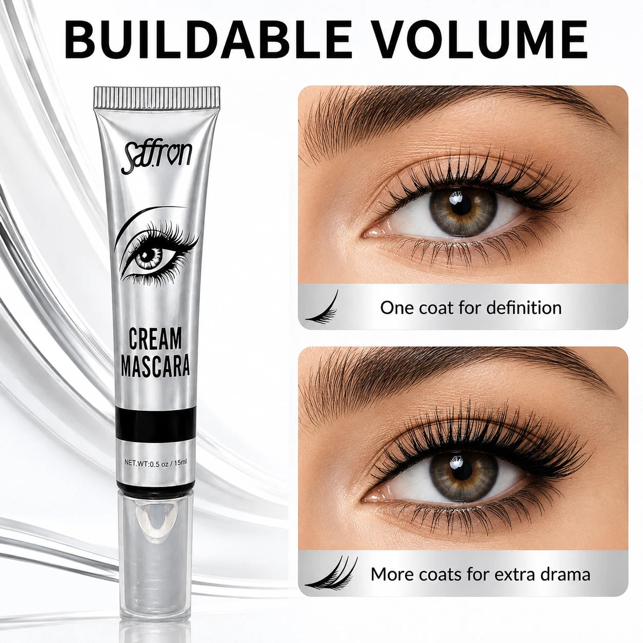 Cream Mascara Black – Volumising & Lengthening Mascara