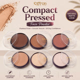 Compact Pressed Face Powder, Long-Lasting Matte Makeup 12g, 12 Shades