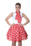 Women's 22 inches Polka Dot Vintage 50s/60s School Skirt