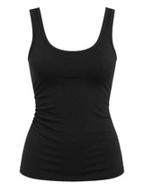 Black tank top on a white background