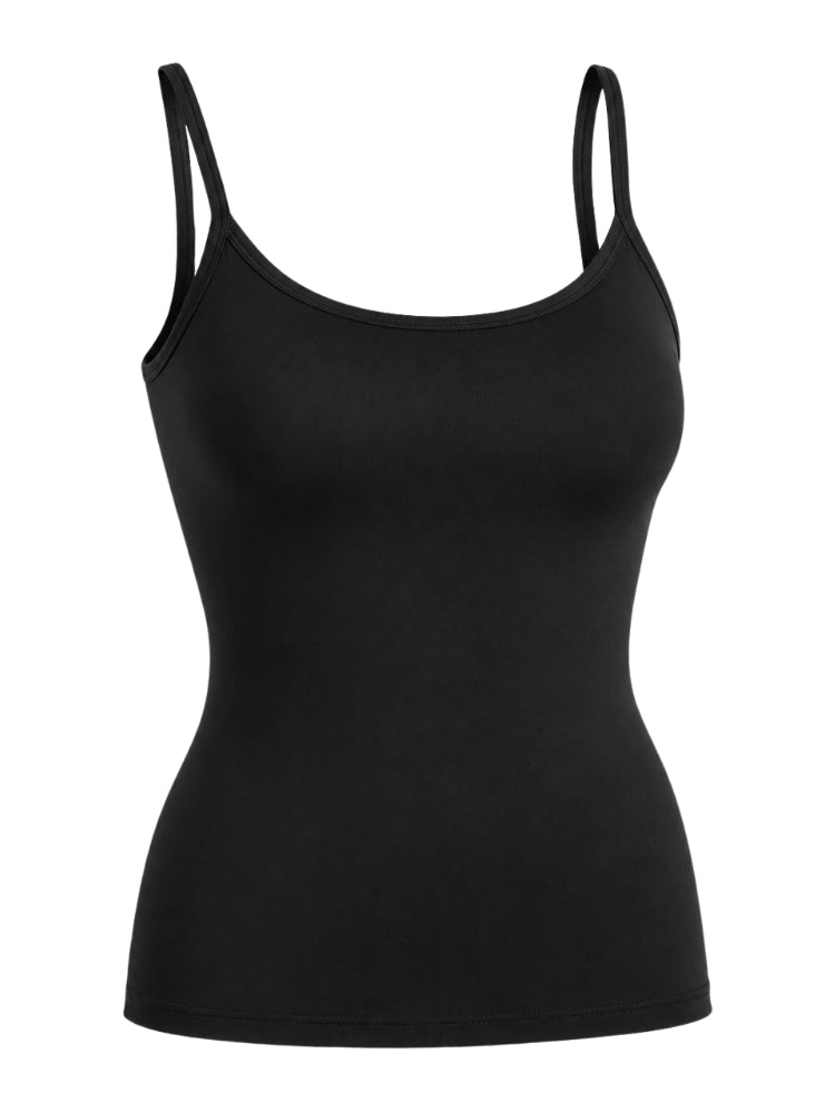 Crazy Chick Ladies Microfibre Black Vest Top