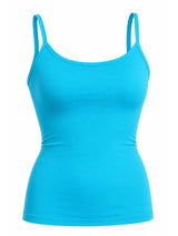 Crazy Chick Ladies Microfibre Turquoise Vest Top
