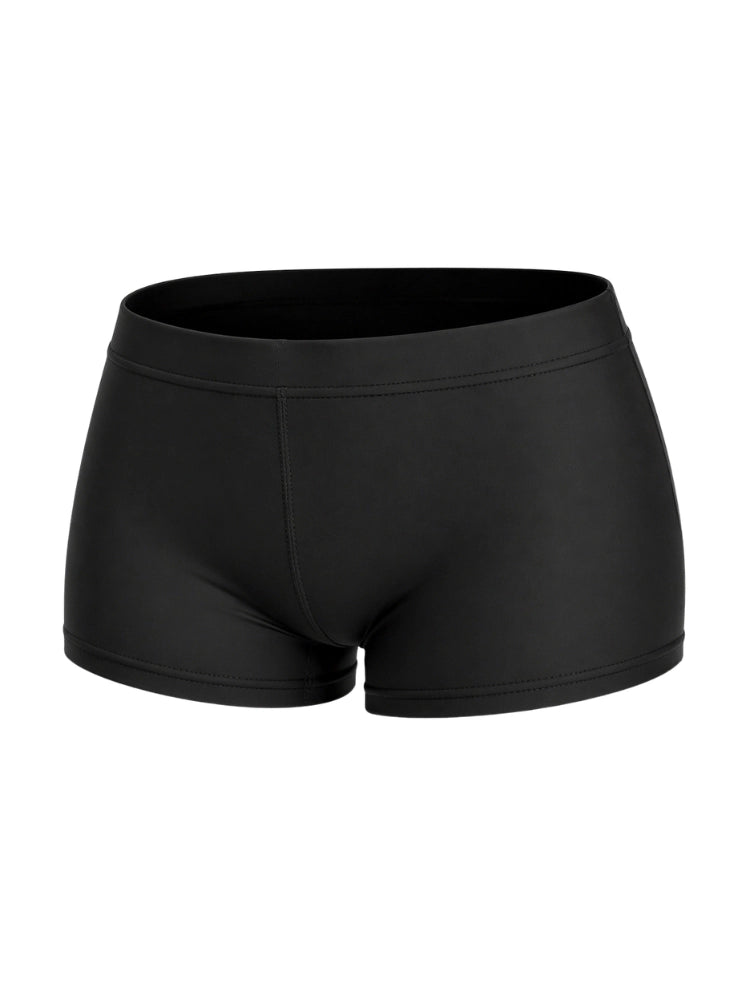 Crazy Chick Ladies Black Microfibre Hot Pants