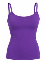Crazy Chick Ladies Microfibre Purple Vest Top