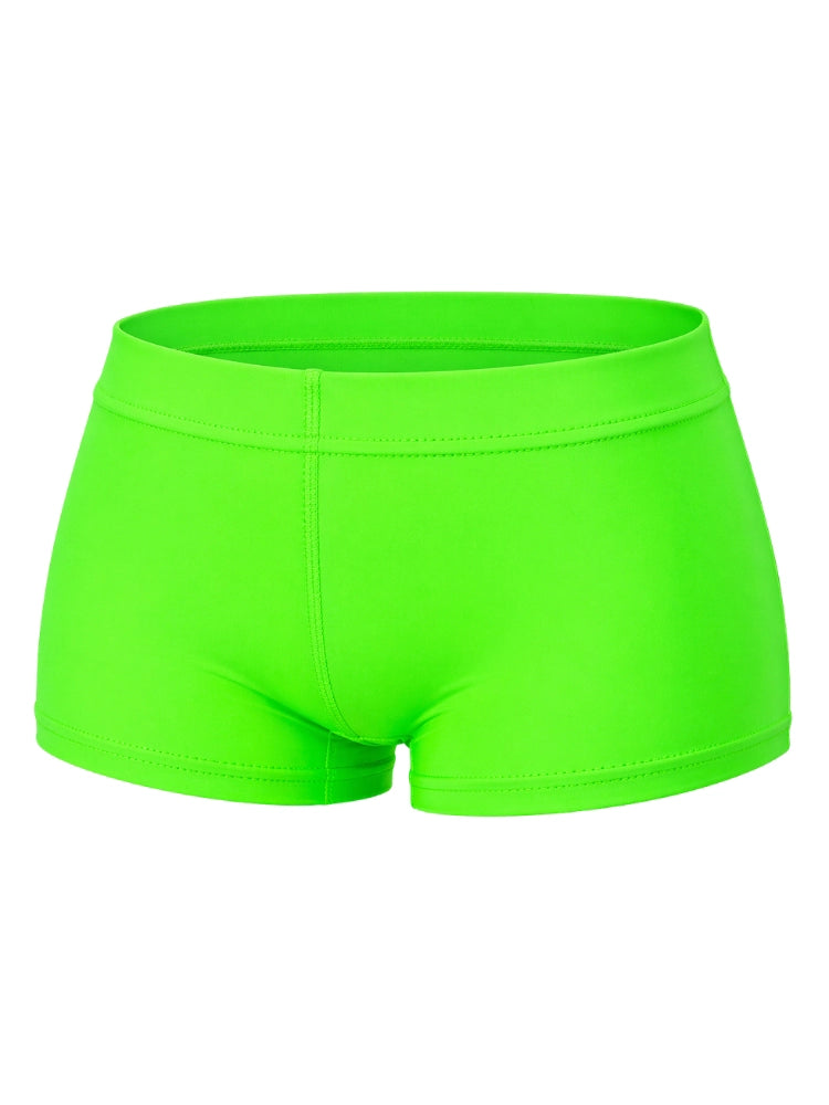 Crazy Chick Ladies Neon Green Microfibre Hot Pants