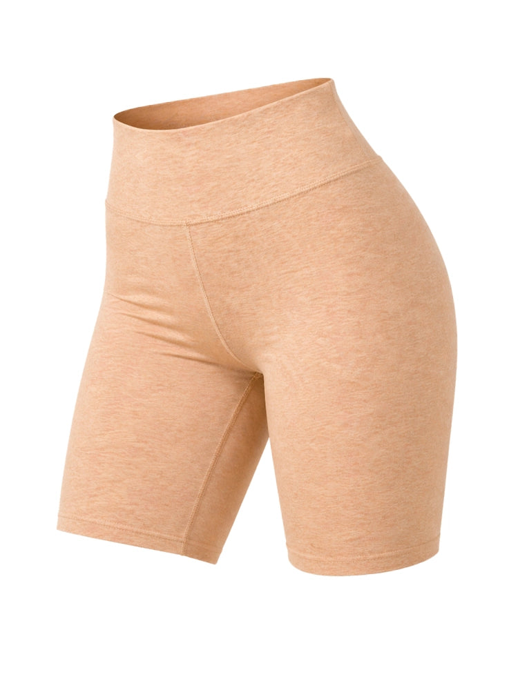 Crazy Chick Ladies Nude Cotton Cycling Shorts