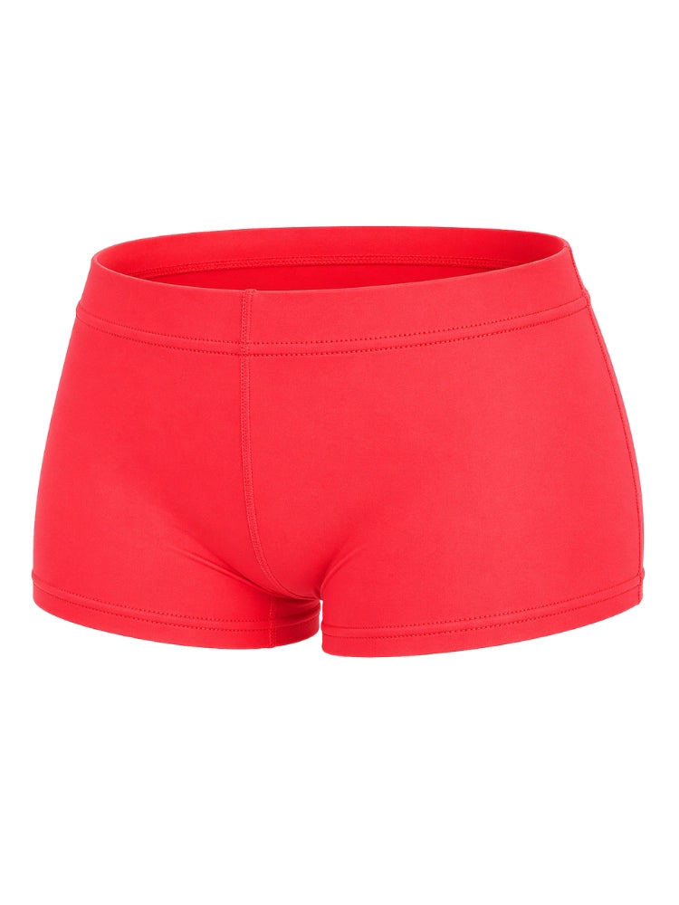 Crazy Chick Ladies Red Microfibre Hot Pants