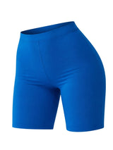 Crazy Chick Ladies Royal Blue Microfibre Cycling Shorts For Sports & Gym