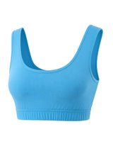 Crazy Chick Ladies Sleeveless Turquoise Crop Top