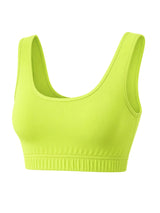 Crazy Chick Ladies Sleeveless Yellow Crop Top