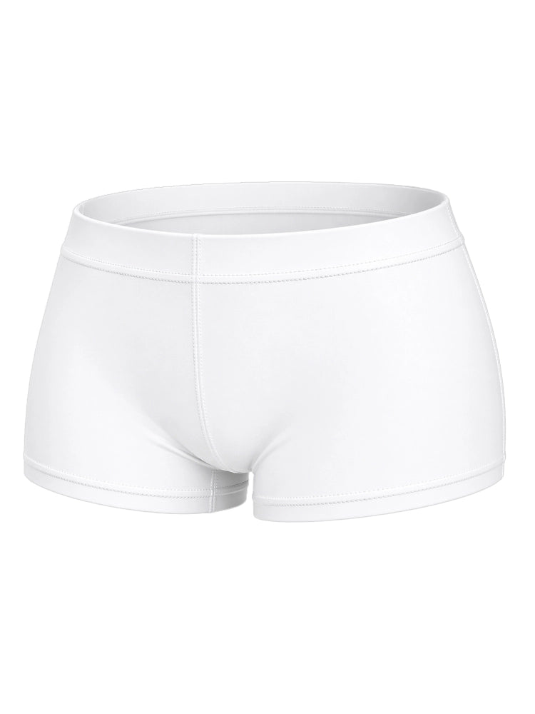 Crazy Chick Ladies White Microfibre Hot Pants