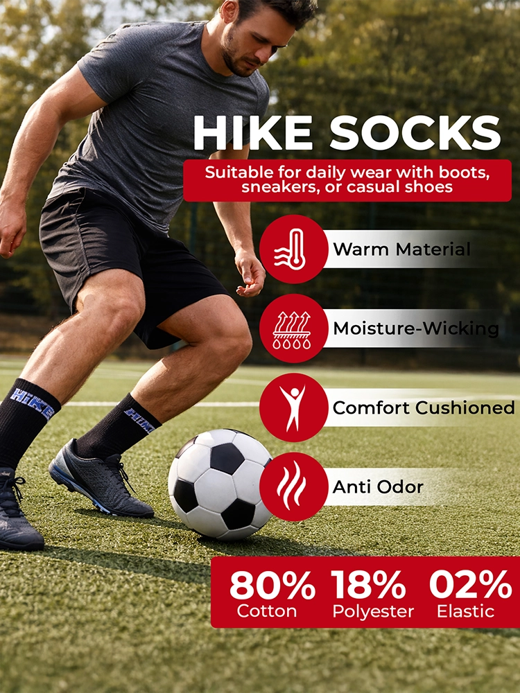 Active Star Hike Socks 3 Pack in Jet Black