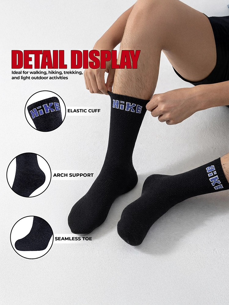 Active Star Hike Socks 3 Pack in Jet Black