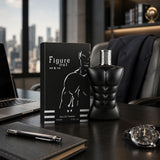 Black men's Eau de Toilette spray by Saffron, 100ml bottle with sleek black packaging and nozzle for easy application.