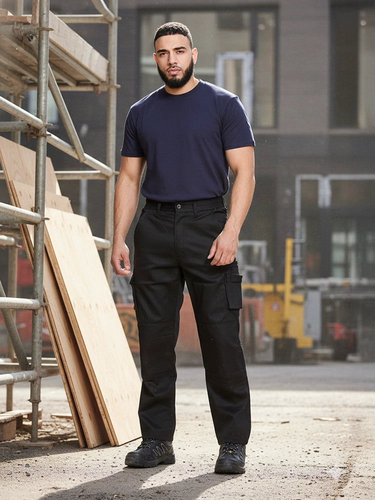 Men's Cordura Combat Work Trouser Pant with Knee Pad Pockets