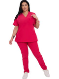 Women's Scrubs With Pockets Plus Size