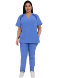 Women's Scrubs With Pockets Plus Size