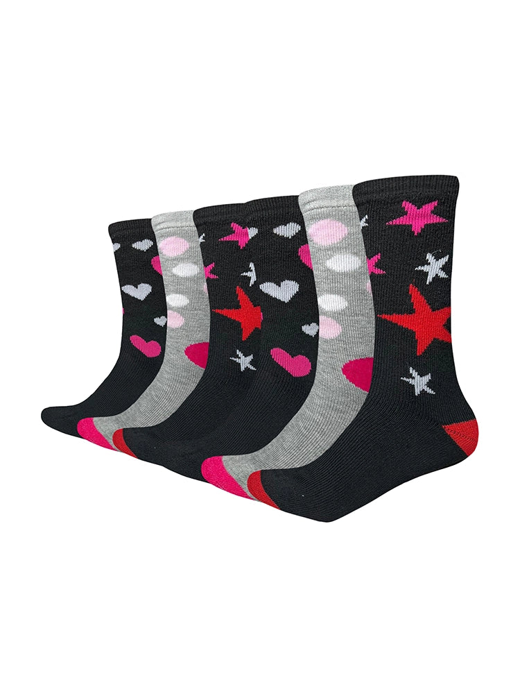 Active Star Ladies Thermal Print Winter Socks Pack of 3