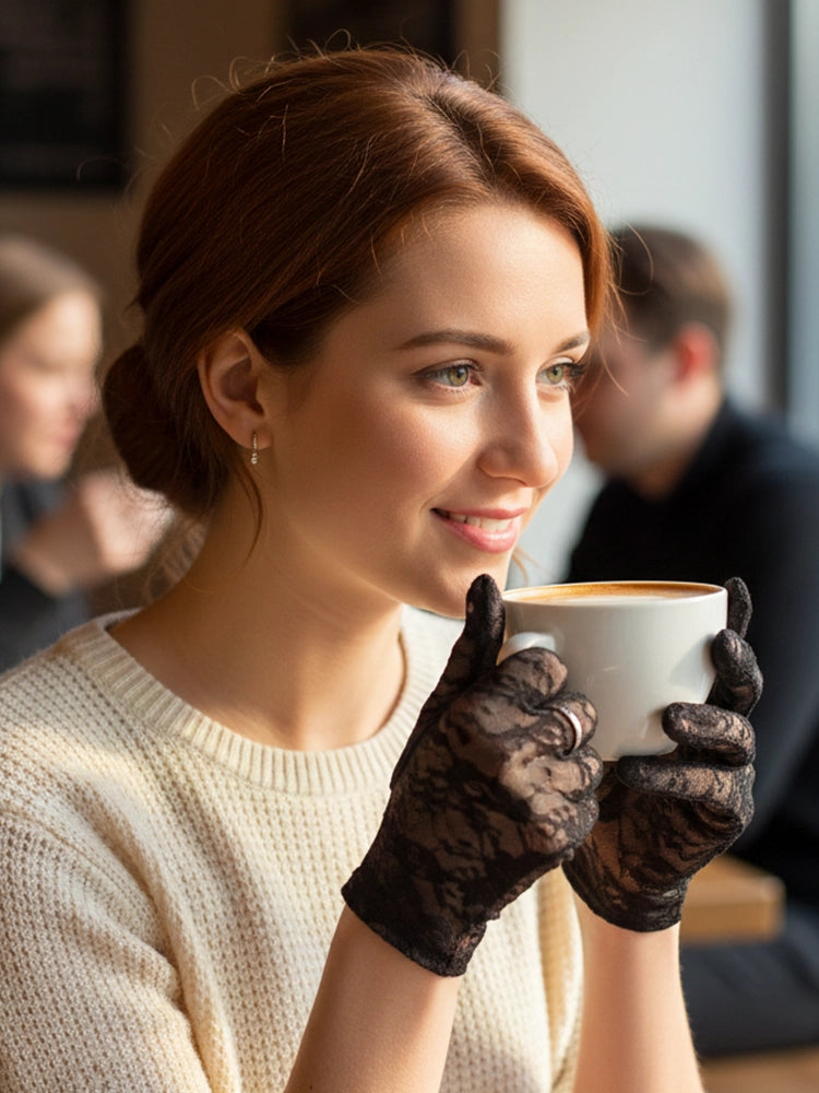 Lace Short Gloves