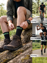 Active Star Hike Socks 3 Pack in Jet Black