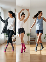 Ladies Modern GEO Patterned Cotton Socks 3 Pack